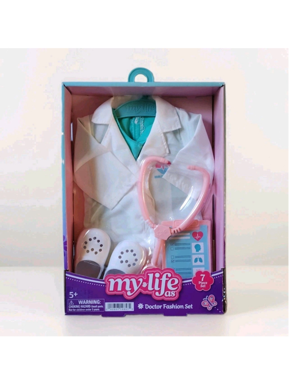 My Life As Doctor Fashion Set 7-Piece Doll Outfit Accessories New In Box